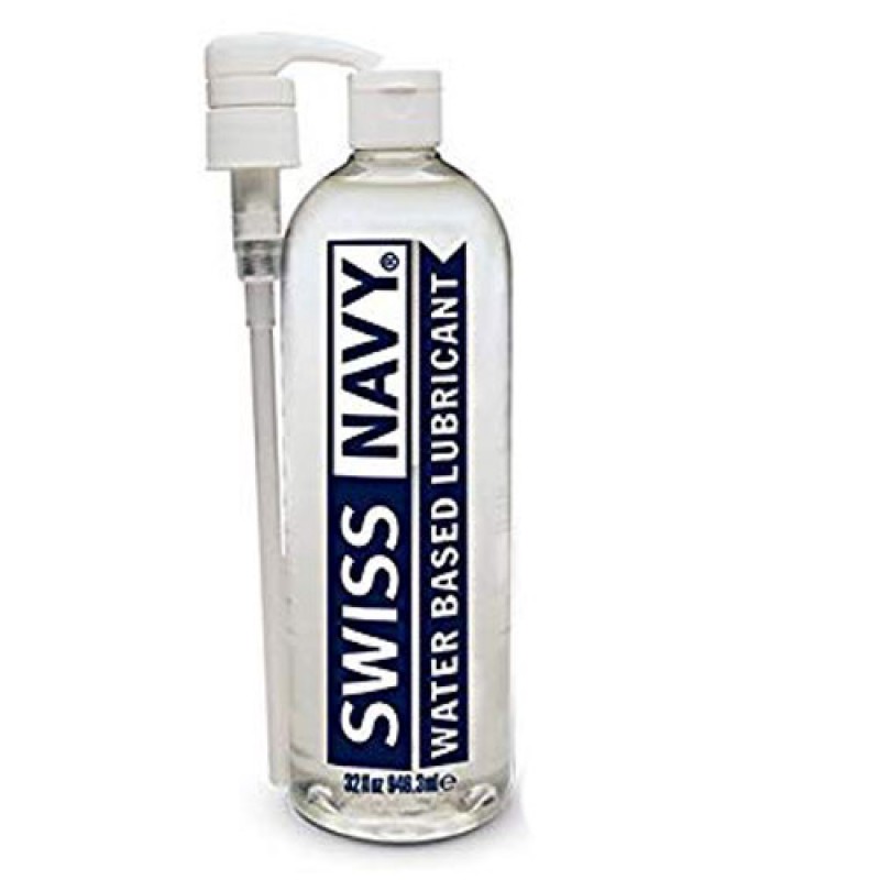 Swiss Navy Water-Based Lubricant - 946ml Pump Bottle